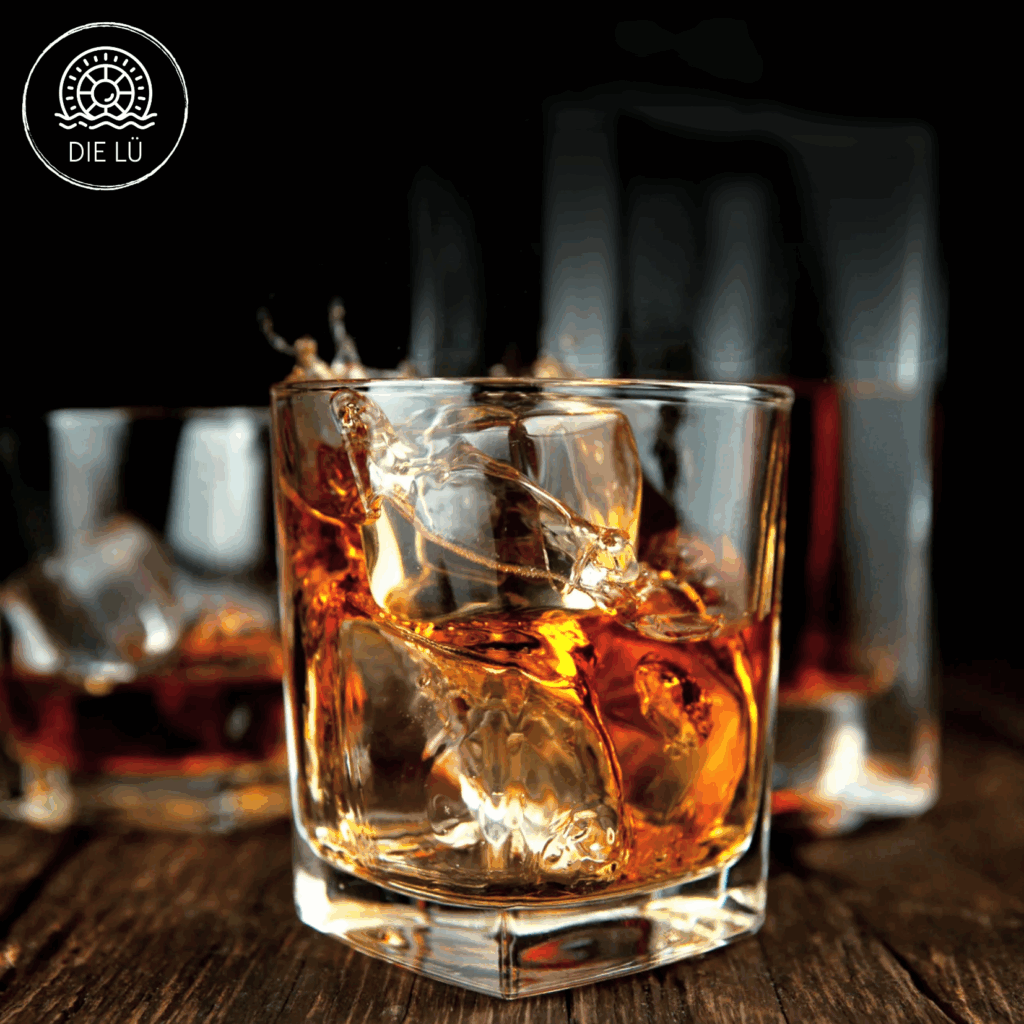 Instagram Story Whiskey Bourbon vs Scotch Whisky from American and Scottish Distilleries Black Elegant (Einladung (Quadrat))