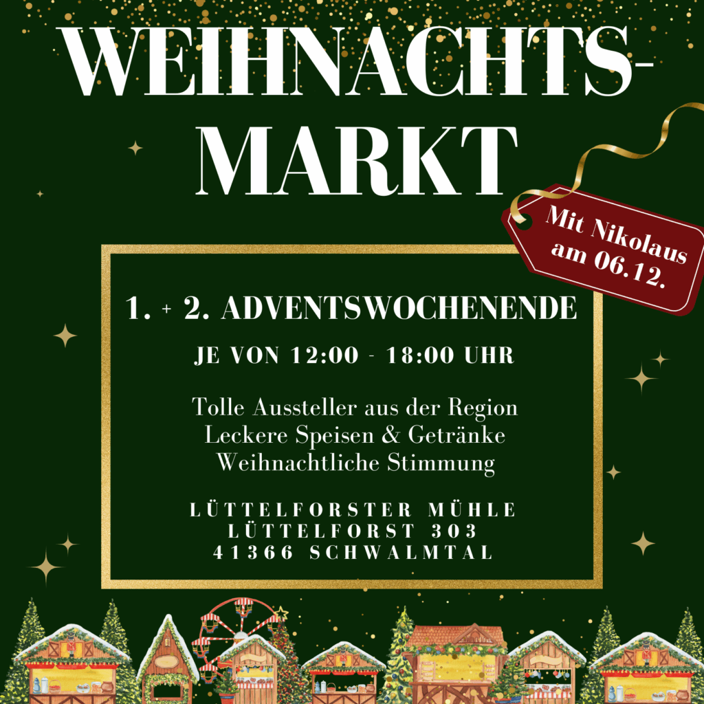 Plakat Weihnachtsmarkt (Einladung (Quadrat))